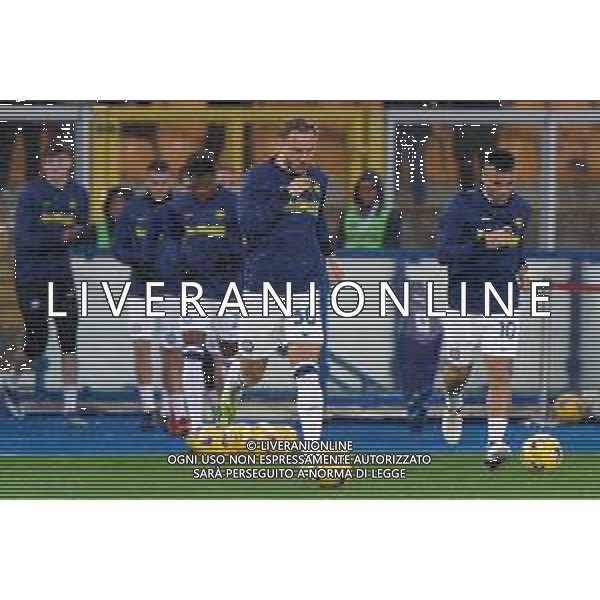 TVEM Carlos Augusto of FC Inter warms up during the Italian soccer Serie A match Lecce vs Inter on February 25, 2024 at Via del Mare Stadium in Lecce, Italy. Photo by Emmanuele Mastrodonato/agenzia Liverani