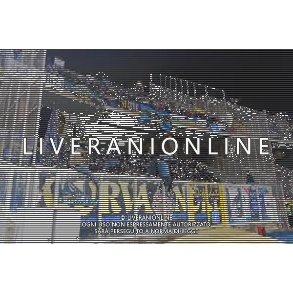 TVEM Supporters of FC Inter during the Italian soccer Serie A match Lecce vs Inter on February 25, 2024 at Via del Mare Stadium in Lecce, Italy. Photo by Emmanuele Mastrodonato/agenzia Liverani