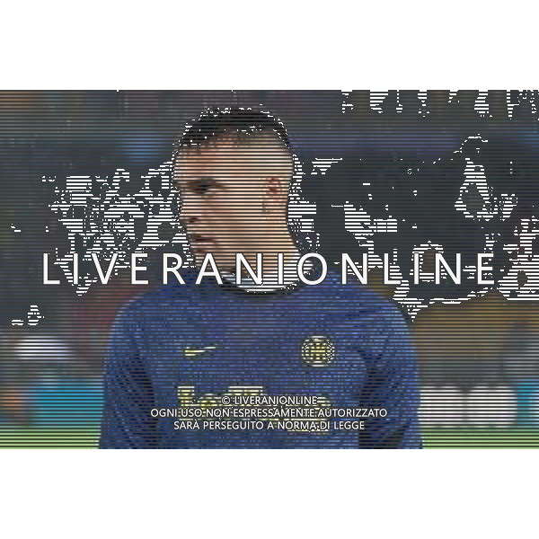 TVEM Lautaro Martínez of FC Inter during the Italian soccer Serie A match Lecce vs Inter on February 25, 2024 at Via del Mare Stadium in Lecce, Italy. Photo by Emmanuele Mastrodonato/agenzia Liverani