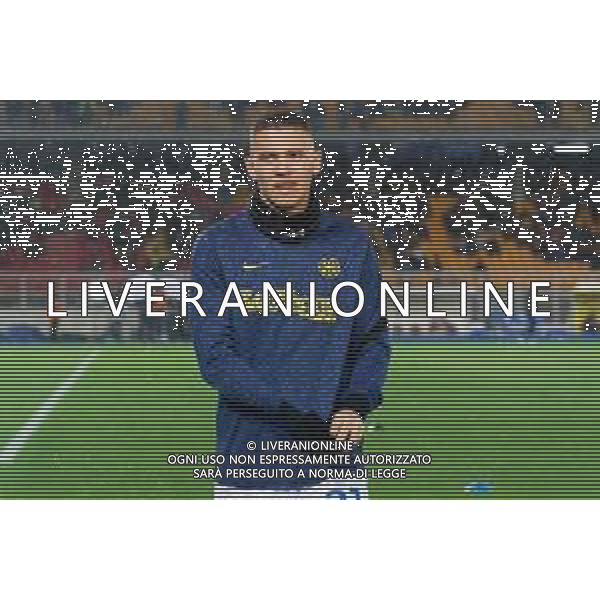 TVEM Kristjan Asllani of FC Inter during the Italian soccer Serie A match Lecce vs Inter on February 25, 2024 at Via del Mare Stadium in Lecce, Italy. Photo by Emmanuele Mastrodonato/agenzia Liverani