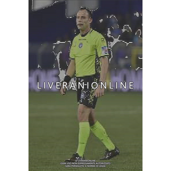 TVRG Lecco vs Como nella foto l\'arbitro Ermanno Feliciani di Teramo Lecco 27-02-2024 Stadio Rigamonti Ceppi Campionato Serie BKT - 27a giornata foto Roberto Garavaglia/Agenzia Aldo Liverani sas