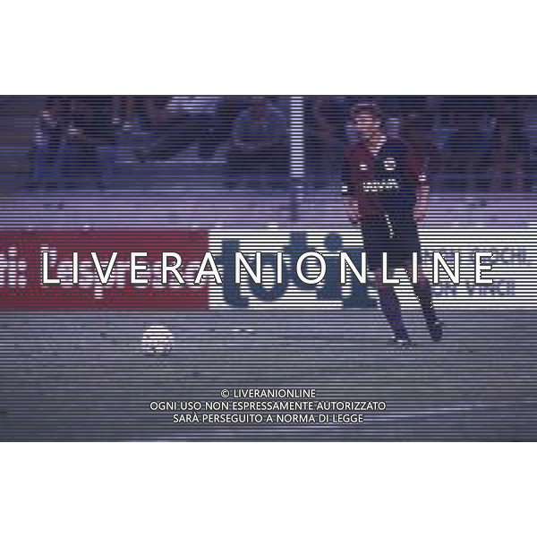 DIAP-RETROSPETTIVA DAN PETRESCU CALCIATORE NELLA FOTO DAN PETRESCU CON LA MAGLIA DEL GENOA CALCIO NELL\'ANNO 1993 AG ALDO LIVERANI SAS 