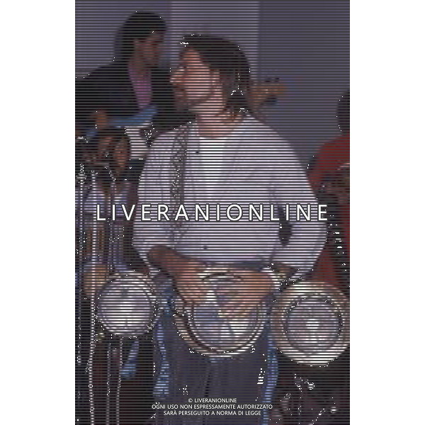 DIAP-RETROSPETTIVA TONY ESPOSITO MUSICISTA-PERCUSSIONISTA E CANTAUTORE NELLA FOTO TONY ESPOSITO NELL\'ANNO 1984 AG ALDO LIVERANI SAS