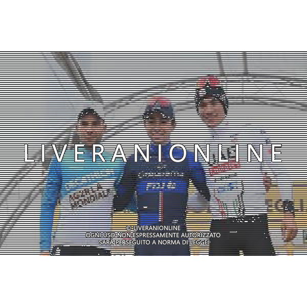 28-02-2024 Trofeo Laigueglia; 2024, Groupama - Fdj; 2024, Decathlon - Ag2r La Mondiale; 2024, Uae Team Emirates; Martinez, Lenny; Vendrame, Andrea; Ayuso Pesquera, Juan; Laigueglia; FOTO STEFANO SIROTTI-AG ALDO LIVERANI SAS