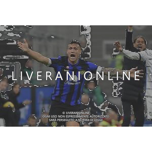 Inter vs Atalanta nella foto Lautaro Martinez (Inter) Milano 28-02-2024 Stadio Giuseppe Meazza - San Siro Campionato Serie A TIM - recupero della 21a giornata foto Roberto Garavaglia/Agenzia Aldo Liverani sas
