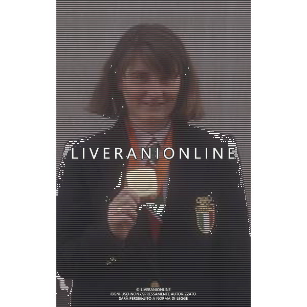 DIAP-RETROSPETTIVA PAOLA MAGONI SCI NELLA FOTO PAOLA MAGONI NELL\'ANNO 1984 ALLE OLIMPIADI INVERNALI A SARAJEVO AG ALDO LIVERANI SAS 