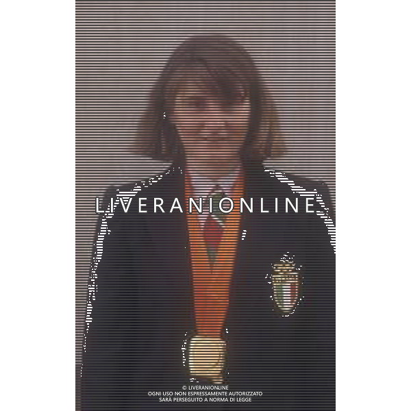 DIAP-RETROSPETTIVA PAOLA MAGONI SCI NELLA FOTO PAOLA MAGONI NELL\'ANNO 1984 ALLE OLIMPIADI INVERNALI A SARAJEVO AG ALDO LIVERANI SAS 