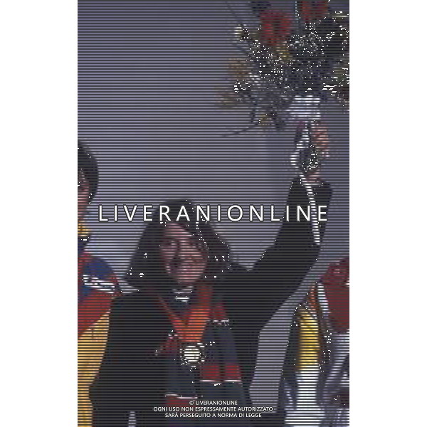 DIAP-RETROSPETTIVA PAOLA MAGONI SCI NELLA FOTO PAOLA MAGONI NELL\'ANNO 1984 ALLE OLIMPIADI INVERNALI A SARAJEVO AG ALDO LIVERANI SAS 