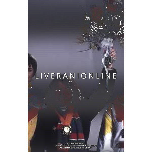 DIAP-RETROSPETTIVA PAOLA MAGONI SCI NELLA FOTO PAOLA MAGONI NELL\'ANNO 1984 ALLE OLIMPIADI INVERNALI A SARAJEVO AG ALDO LIVERANI SAS 
