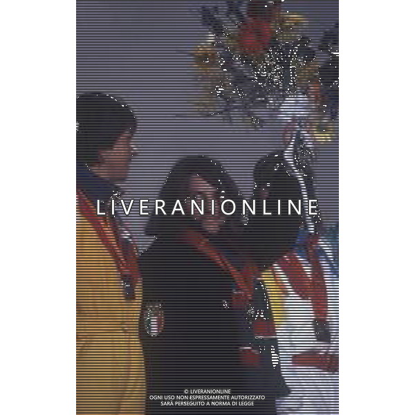 DIAP-RETROSPETTIVA PAOLA MAGONI SCI NELLA FOTO PAOLA MAGONI NELL\'ANNO 1984 ALLE OLIMPIADI INVERNALI A SARAJEVO AG ALDO LIVERANI SAS 