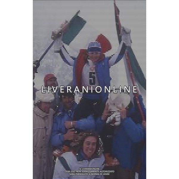 DIAP-RETROSPETTIVA PAOLA MAGONI SCI NELLA FOTO PAOLA MAGONI NELL\'ANNO 1984 ALLE OLIMPIADI INVERNALI A SARAJEVO AG ALDO LIVERANI SAS 