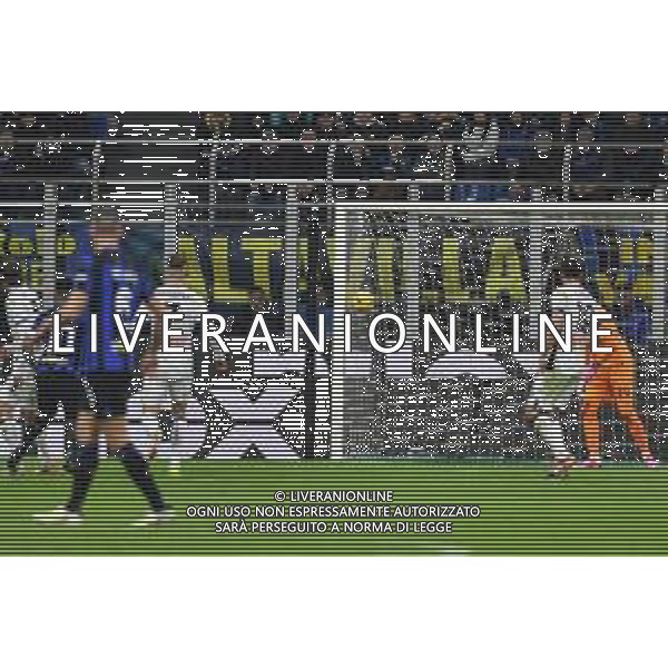Serie A 2023-2024 Stadio Giuseppe Meazza, Milano Inter vs Atalanta Nella foto: Lautaro Martinez gol 2-0 FOTO ANDREA ROSITO-AG ALDO LIVERANI SAS