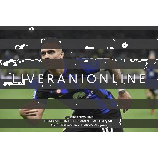 Inter vs Atalanta nella foto Lautaro Martinez (Inter) esulta dopo il gol del 2 a 0 Milano 28-02-2024 Stadio Giuseppe Meazza - San Siro Campionato Serie A TIM - recupero della 21a giornata foto Roberto Garavaglia/Agenzia Aldo Liverani sas