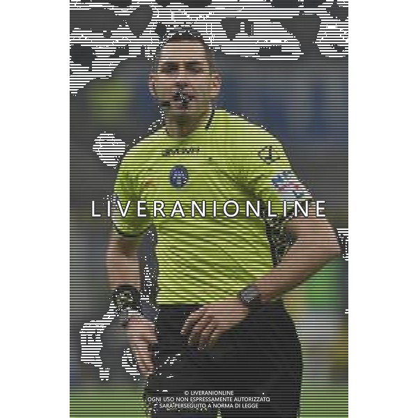 Inter vs Atalanta nella foto l\'arbitro Andrea Colombo di Como Milano 28-02-2024 Stadio Giuseppe Meazza - San Siro Campionato Serie A TIM - recupero della 21a giornata foto Roberto Garavaglia/Agenzia Aldo Liverani sas