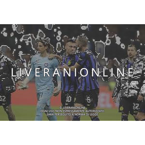 YANN SOMMER, LAUTARO MARTINEZ E STEFAN DE VRIJ A FINE GARA -INTER - ATALANTA partita recupero campionato Calcio Serie A Tim 28.02.2024 ©PAOLO GIAMPIETRI/AGENZIA ALDO LIVERANI SAS
