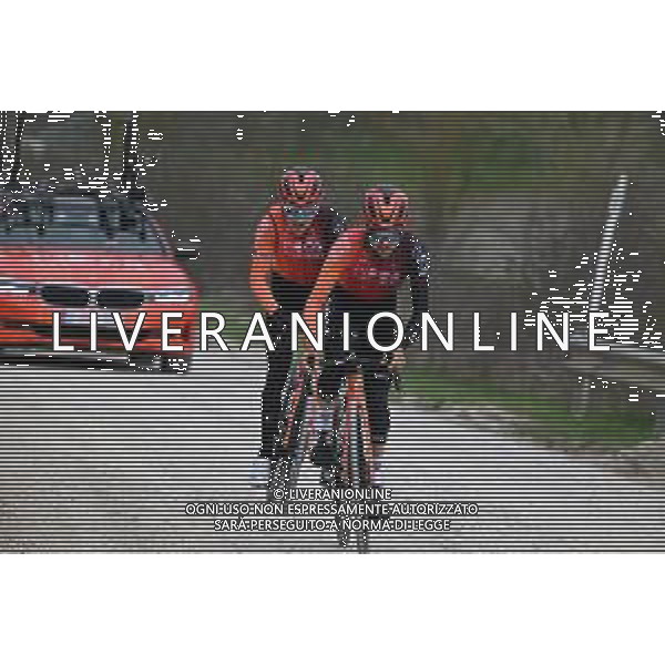 29-02-2024 Allenamento Strade Bianche 2024; 2024, Ineos Grenadiers; Pidcock, Thomas; Geraint, Thomas; Le Tolfe; foto stefano sirotti-ag aldo liverani sas