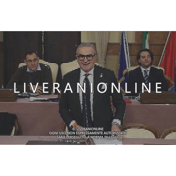 IMOLA 29 02 2024 CONSIGLIO COMUNALE ORDINE DEL GIORNO AZIENDA CAVIM,NUOVE CASE A ZOLINO NELLA FOTO ASSESSORE PIERANGELO RAFFINI DISCORSSO PER LA VENDITA DELLA AZINDA CAVIM A VINICOLA POLETTI ©SANNA/AGENZIA ALDO LIVERANI SAS