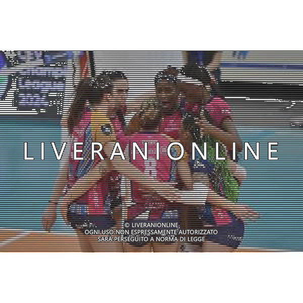 TVRG Allianz Vero Volley Milano vs LKS Commercecon Lodz nella foto esultanza Vero Volley Milano dopo un punto Milano 29-02-2024 Allianz Cloud CEV Champions League - quarti di finale gara di ritorno foto Roberto Garavaglia/Agenzia Aldo Liverani sas