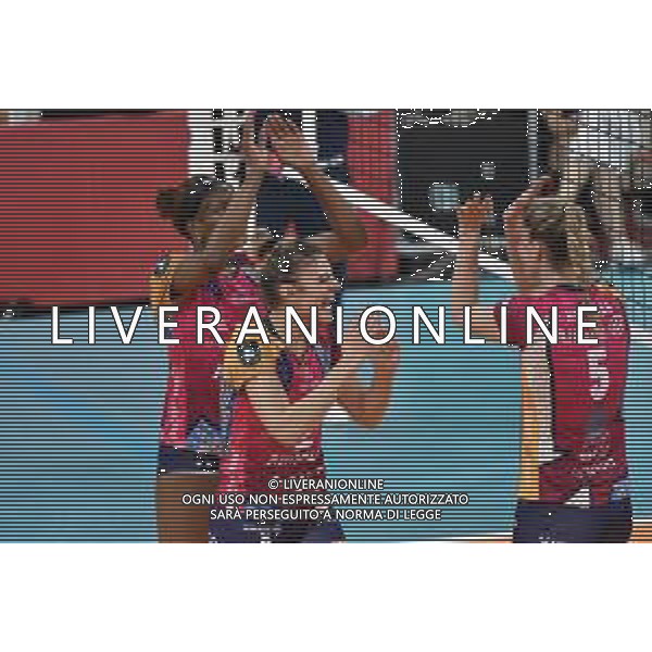 TVRG Allianz Vero Volley Milano vs LKS Commercecon Lodz nella foto esultanza Vero Volley Milano dopo un punto Milano 29-02-2024 Allianz Cloud CEV Champions League - quarti di finale gara di ritorno foto Roberto Garavaglia/Agenzia Aldo Liverani sas