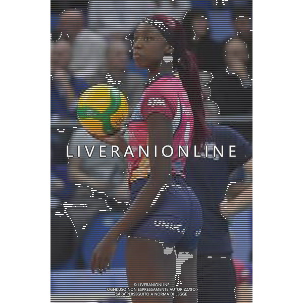 TVRG Allianz Vero Volley Milano vs LKS Commercecon Lodz nella foto Adhuoljok Malual (Vero Volley Milano) Milano 29-02-2024 Allianz Cloud CEV Champions League - quarti di finale gara di ritorno foto Roberto Garavaglia/Agenzia Aldo Liverani sas/AGENZIA ALDO LIVERANI SAS
