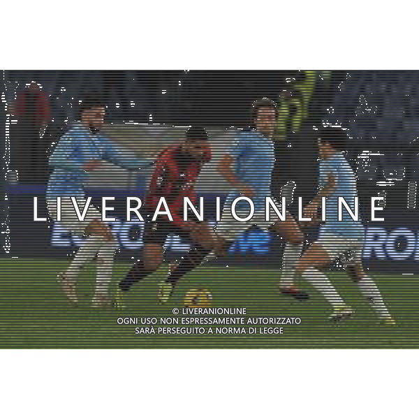 Lazio vs Milan - Campionato Serie A TIM - 27 giornata - Stadio Olimpico - Roma 01-03-2024 nella foto Loftus-Cheek tra Castellanos e Felipe Anderson ©Federico Gaetano/AGENZIA ALDO LIVERANI SAS