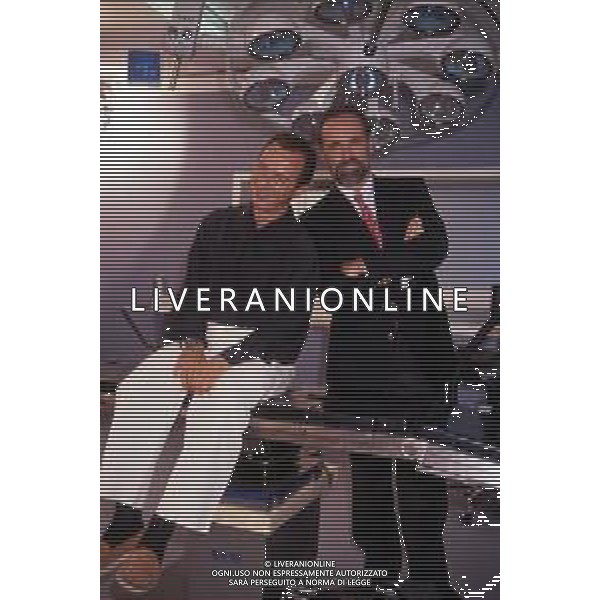 ENZO BRASCHI CON ANTONIO RICCI, conduttore televisivo e attore italiano - RETROSPETTIVA ©ARCHIVIO / AGENZIA ALDO LIVERANI SAS