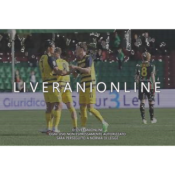 Ternana vs Parma - Campionato Serie B - 28 giornata - Stadio Libero Liberati - Terni 02-03-2024 nella foto Esultanza finale Parma ©Federico Gaetano/AGENZIA ALDO LIVERANI SAS