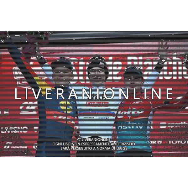02-03-2024 Strade Bianche; 2024, Uae Team Emirates; 2024, Lidl - Trek; 2024, Lotto - Dstny; Pogacar, Tadej; Skujins, Toms; Van Gils, Maxim; Siena; ©SIROTTI/AGENZIA ALDO LIVERANI SAS