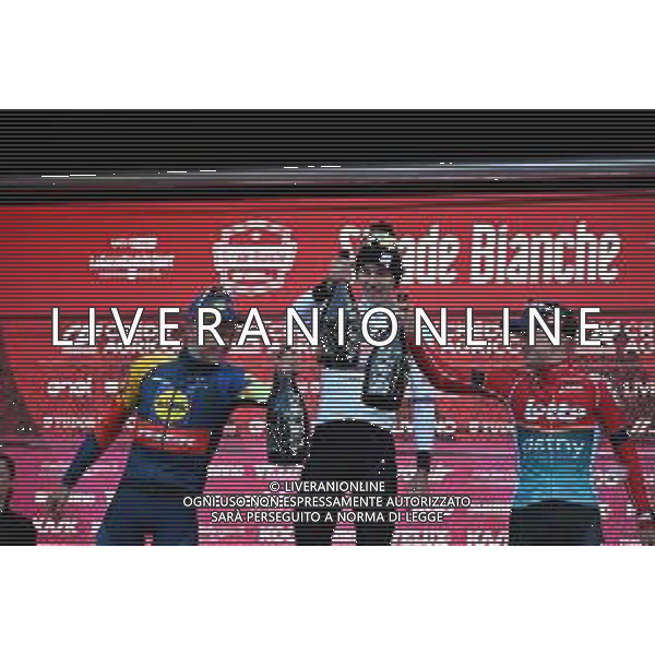 02-03-2024 Strade Bianche; 2024, Uae Team Emirates; 2024, Lidl - Trek; 2024, Lotto - Dstny; Pogacar, Tadej; Skujins, Toms; Van Gils, Maxim; Siena; ©SIROTTI/AGENZIA ALDO LIVERANI SAS