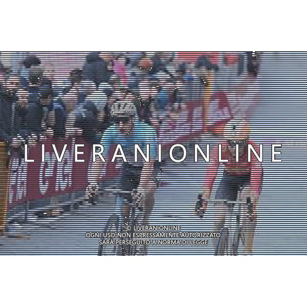 02-03-2024 Strade Bianche; 2024, Decathlon - Ag2r La Mondiale; 2024, Uno X - Mobility; Peters, Nans; Nielsen Magnus, Cort; ©SIROTTI/AGENZIA ALDO LIVERANI SAS