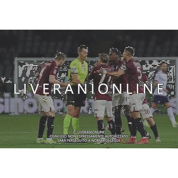 TVMV-Torino 02.03.2024 Stadio Grande Torino Torino vs Fiorentina Campionato Calcio Serie A TIM 2023/2024 27a giornata Nella foto: proteste torino contro l\'arbitro marchetti ©Viganti/AGENZIA ALDO LIVERANI SAS