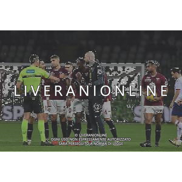 TVMV-Torino 02.03.2024 Stadio Grande Torino Torino vs Fiorentina Campionato Calcio Serie A TIM 2023/2024 27a giornata Nella foto: proteste torino contro l\'arbitro marchetti ©Viganti/AGENZIA ALDO LIVERANI SAS