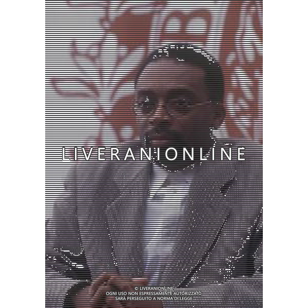 DIAP-RETROSPETTIVA SPIKE LEE ATTORE NELLA FOTO SPIKE LEE NELL\'ANNO 1995 A VENEZIA FOTO RENATO LANI-AG ALDO LIVERANI SAS 