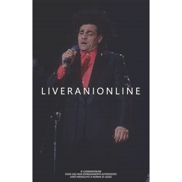 DIAP-RETROSPETTIVA FRANCESCO SALVI ATTORE E CANTANTE NELLA FOTO FRANCESCO SALVI A SANREMO NELL\'ANNO 1990 AG ALDO LIVERANI SAS 
