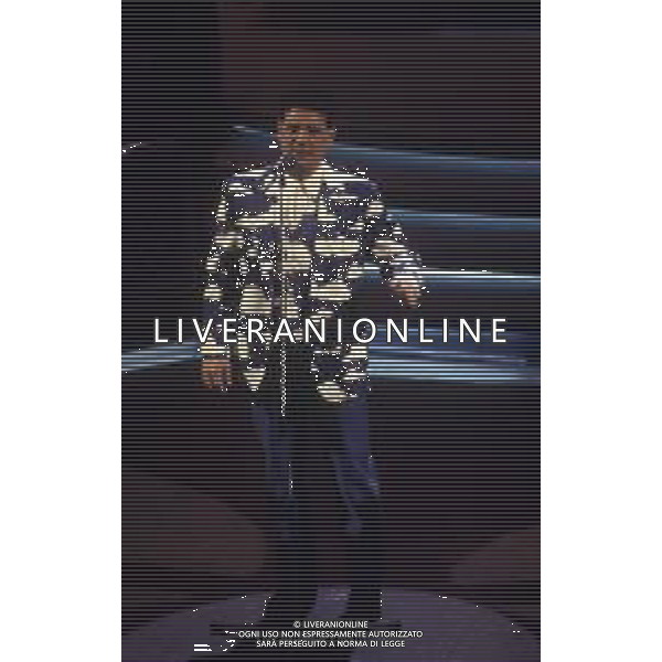 DIAP-RETROSPETTIVA FRANCESCO SALVI ATTORE E CANTANTE NELLA FOTO FRANCESCO SALVI NELL\'ANNO 1992 -1993 AL FESTIVAL DI SANREMO AG ALDO LIVERANI SAS 