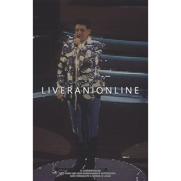 DIAP-RETROSPETTIVA FRANCESCO SALVI ATTORE E CANTANTE NELLA FOTO FRANCESCO SALVI NELL\'ANNO 1992 -1993 AL FESTIVAL DI SANREMO AG ALDO LIVERANI SAS 