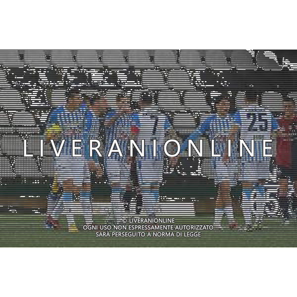 Vercelli 03.03.2024 Stadio Silvio Piola Sestri Levante vs Spal Campionato Calcio Serie C Girone B 2023/2024 28a giornata Nella foto: esultanza spal dopo il gol di fabio maistro ©Viganti/AGENZIA ALDO LIVERANI SAS