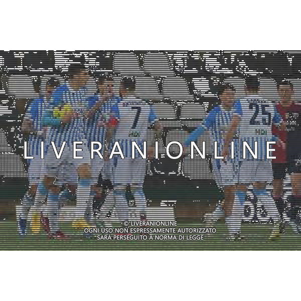 Vercelli 03.03.2024 Stadio Silvio Piola Sestri Levante vs Spal Campionato Calcio Serie C Girone B 2023/2024 28a giornata Nella foto: esultanza spal dopo il gol di fabio maistro ©Viganti/AGENZIA ALDO LIVERANI SAS