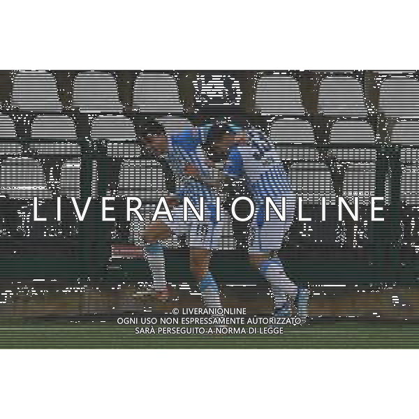 Vercelli 03.03.2024 Stadio Silvio Piola Sestri Levante vs Spal Campionato Calcio Serie C Girone B 2023/2024 28a giornata Nella foto: esultanza spal dopo il gol di tomi petrovic ©Viganti/AGENZIA ALDO LIVERANI SAS