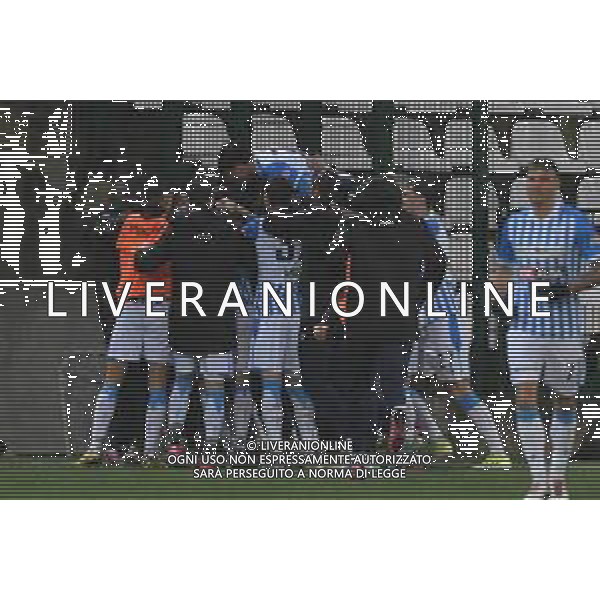 Vercelli 03.03.2024 Stadio Silvio Piola Sestri Levante vs Spal Campionato Calcio Serie C Girone B 2023/2024 28a giornata Nella foto: esultanza spal dopo il gol di tomi petrovic ©Viganti/AGENZIA ALDO LIVERANI SAS