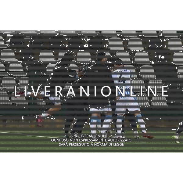 Vercelli 03.03.2024 Stadio Silvio Piola Sestri Levante vs Spal Campionato Calcio Serie C Girone B 2023/2024 28a giornata Nella foto: esultanza spal dopo il gol di tomi petrovic ©Viganti/AGENZIA ALDO LIVERANI SAS