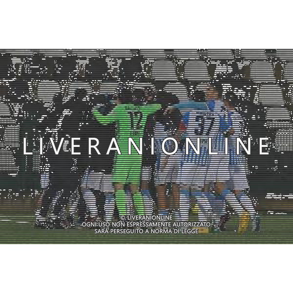 Vercelli 03.03.2024 Stadio Silvio Piola Sestri Levante vs Spal Campionato Calcio Serie C Girone B 2023/2024 28a giornata Nella foto: esultanza spal dopo il gol di tomi petrovic ©Viganti/AGENZIA ALDO LIVERANI SAS