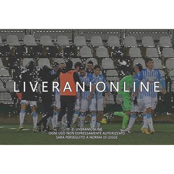 Vercelli 03.03.2024 Stadio Silvio Piola Sestri Levante vs Spal Campionato Calcio Serie C Girone B 2023/2024 28a giornata Nella foto: esultanza spal dopo il gol di tomi petrovic ©Viganti/AGENZIA ALDO LIVERANI SAS