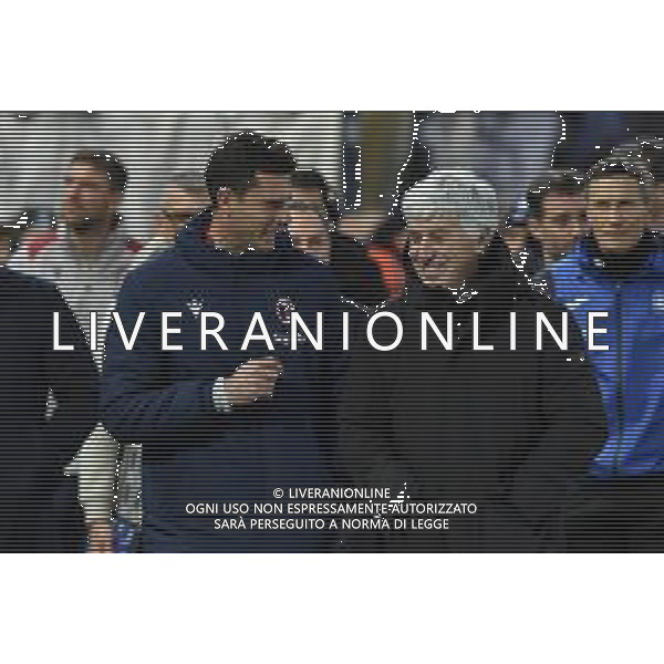 TVRG Atalanta vs Bologna nella foto Thiago Motta allenatore Bologna e Gian Piero Gasperini allenatore Atalanta Bergamo 03-03-2024 Gewiss Stadium Campionato Serie A TIM - 27a giornata foto Roberto Garavaglia/Agenzia Aldo Liverani sas