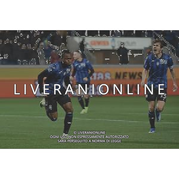 TVRG Atalanta vs Bologna nella foto Ademola Lookman (Atalanta) esulta dopo il gol dell\'1 a 0 Bergamo 03-03-2024 Gewiss Stadium Campionato Serie A TIM - 27a giornata foto Roberto Garavaglia/Agenzia Aldo Liverani sas