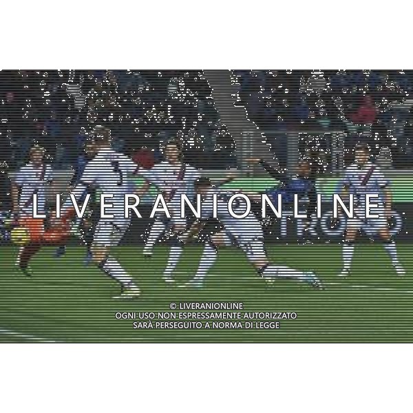 TVRG Atalanta vs Bologna nella foto Ademola Lookman (Atalanta) segna il gol dell\'1 a 0 Bergamo 03-03-2024 Gewiss Stadium Campionato Serie A TIM - 27a giornata foto Roberto Garavaglia/Agenzia Aldo Liverani sas