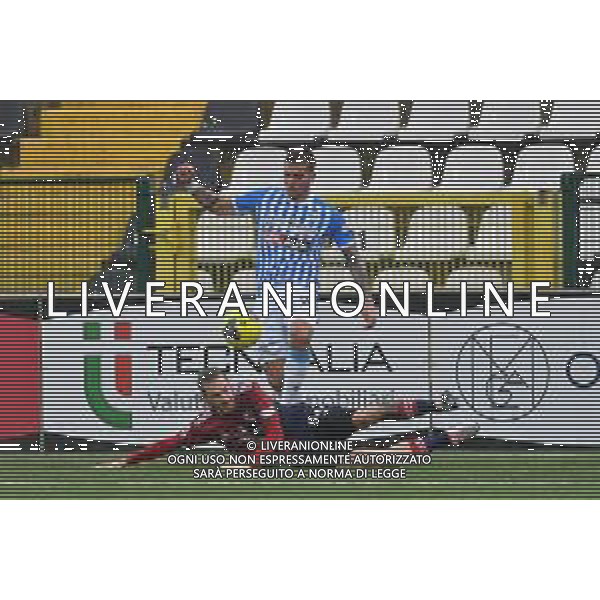 Vercelli 03.03.2024 Stadio Silvio Piola Sestri Levante vs Spal Campionato Calcio Serie C Girone B 2023/2024 28a giornata Nella foto: simone rebbi e luca clemenza ©Viganti / AGENZIA ALDO LIVERANI SAS