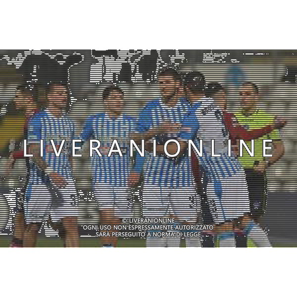 Vercelli 03.03.2024 Stadio Silvio Piola Sestri Levante vs Spal Campionato Calcio Serie C Girone B 2023/2024 28a giornata Nella foto: festa spal a fine gara ©Viganti / AGENZIA ALDO LIVERANI SAS