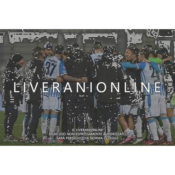 Vercelli 03.03.2024 Stadio Silvio Piola Sestri Levante vs Spal Campionato Calcio Serie C Girone B 2023/2024 28a giornata Nella foto: festa spal a fine gara ©Viganti / AGENZIA ALDO LIVERANI SAS