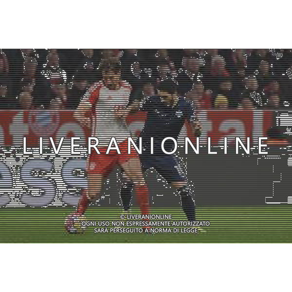 TVRG Bayern Monaco vs Lazio nella foto Leon Goretzka (Bayern Monaco) e Luis Alberto Romero Alconchel (Lazio) Monaco di Baviera (GER) 05-03-2024 Allianz Arena - Football Arena Monaco UEFA Champions League - ottavi di finale gara di ritorno foto Roberto Garavaglia/Agenzia Aldo Liverani sas/ AGENZIA ALDO LIVERANI SAS